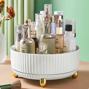 Modern 360° Rotating Tray for Makeup, Skincare & Essentials