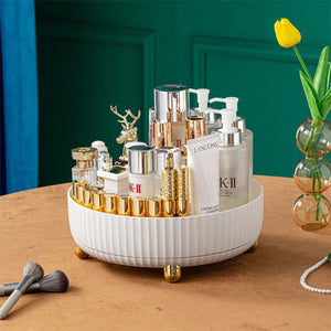 Modern 360° Rotating Tray for Makeup, Skincare & Essentials